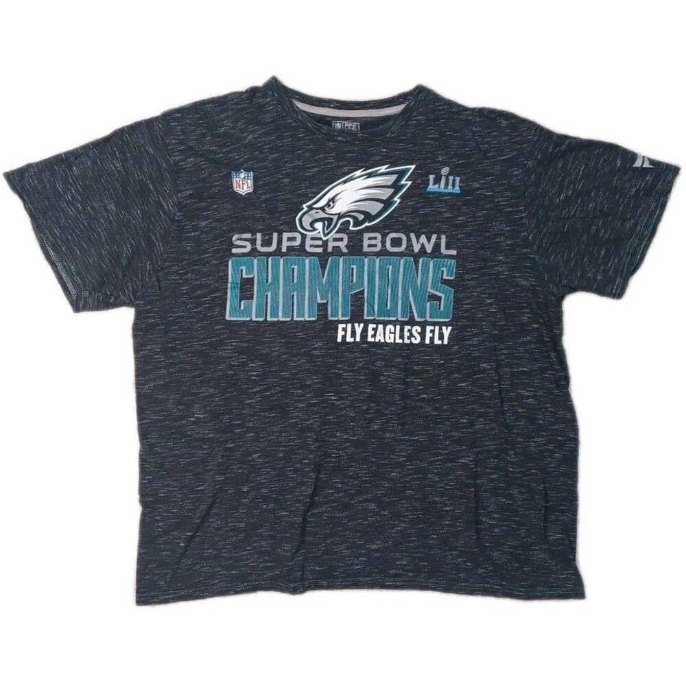 Philadelphia Eagles Shirt Mens XL Extra Large Gray Fanatics NFL Football Graphic